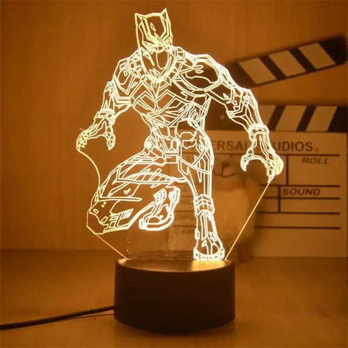 Black Panther Lamp 3D - Retro Vision